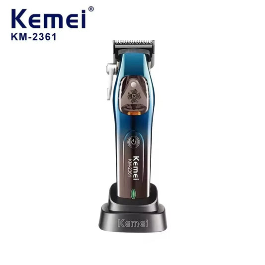 Kemei Trimmer Professional Hair Clipper Adjustable With Charging Base Haircut Machine 10000 RPM Trimer for Men KM-2361