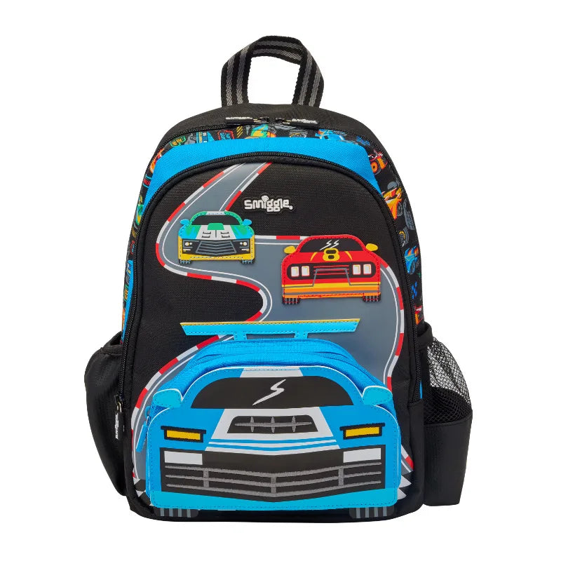 Genuine Australia Smiggle Backpack School Bag Race Car Cartoon Series Anime Backpack Student Gift Separate Purchases