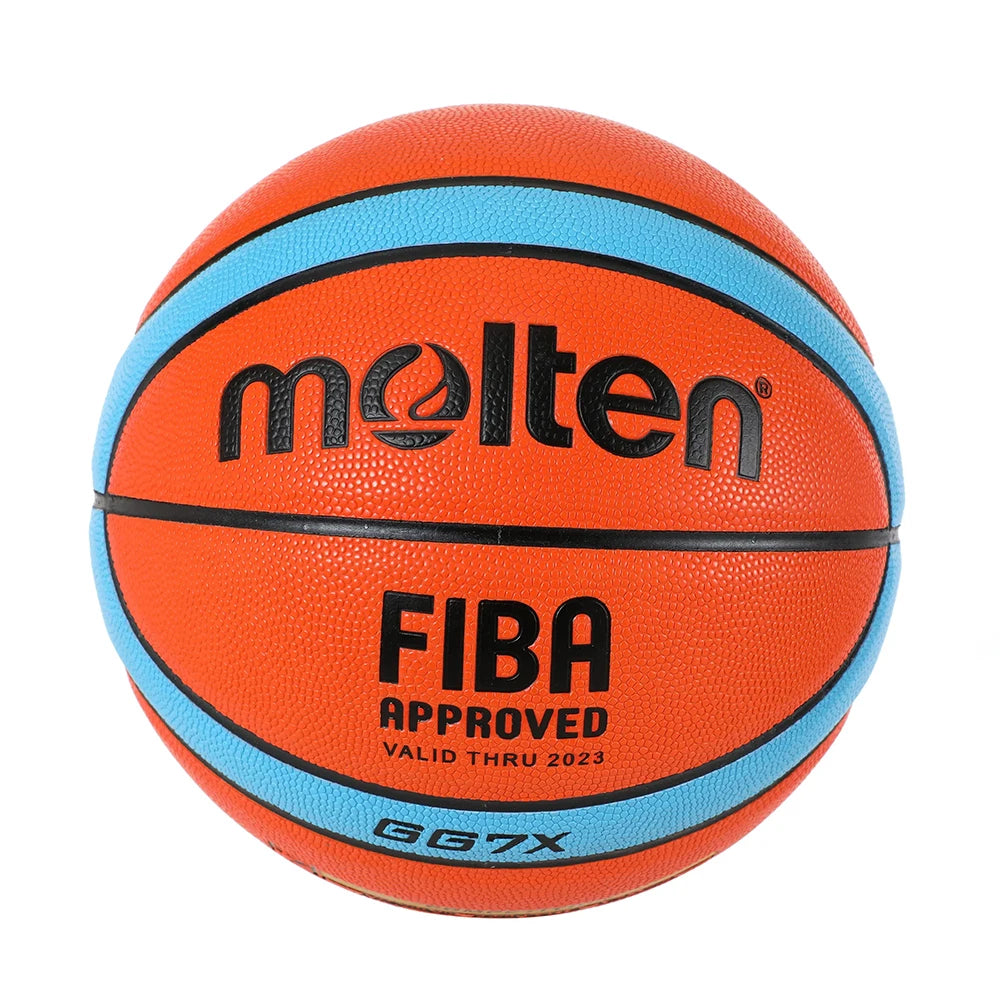 Molten Basketball PU Official Certification Competition Basketball Standard Ball Men's and Women's Training Ball SIZE 7 6 5