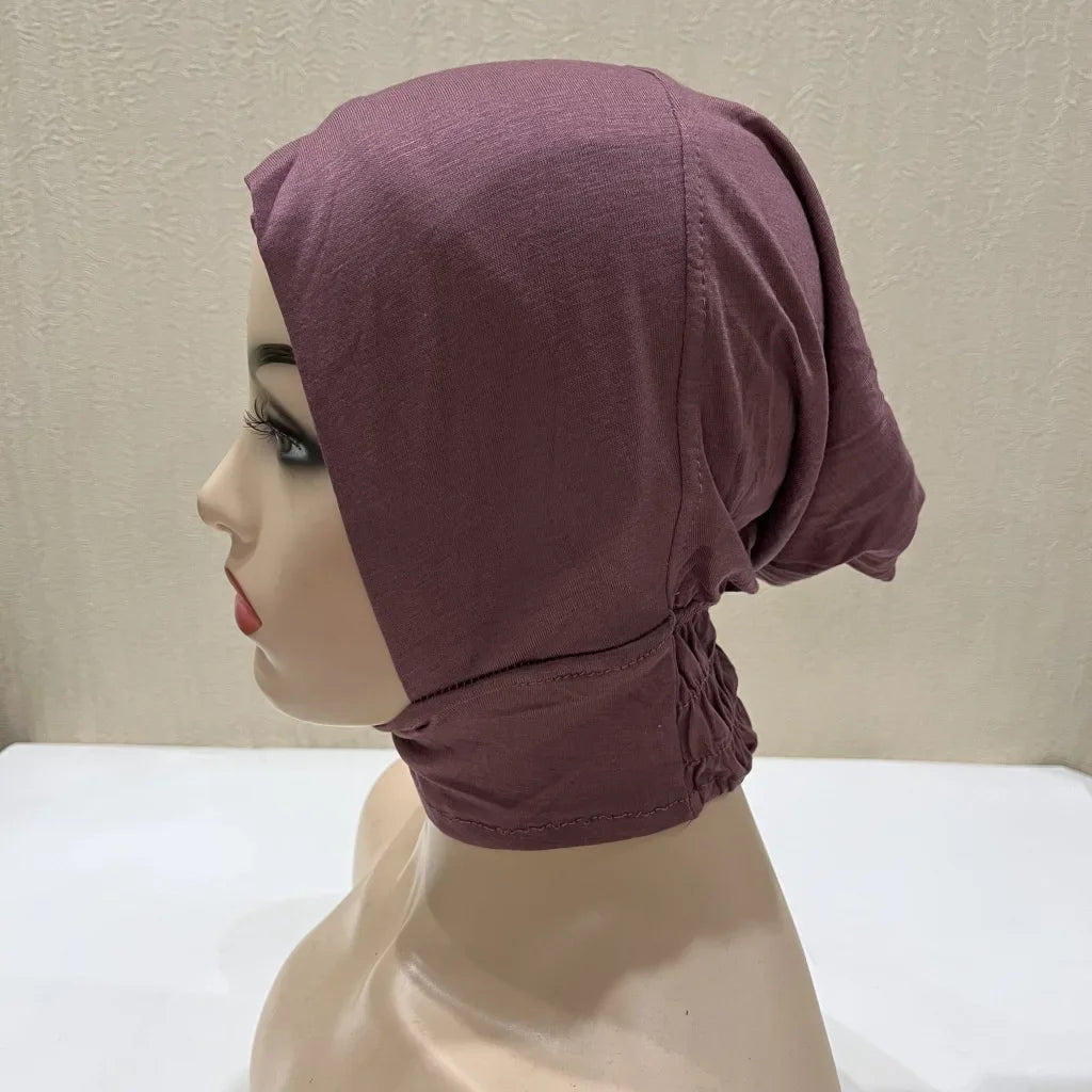 Soft Inner Muslim Women Hijab Cap Islamic Head Wear Hat Underscarf Cotton Hats Bonnet Turkish Scarves Arab Headdress India Caps