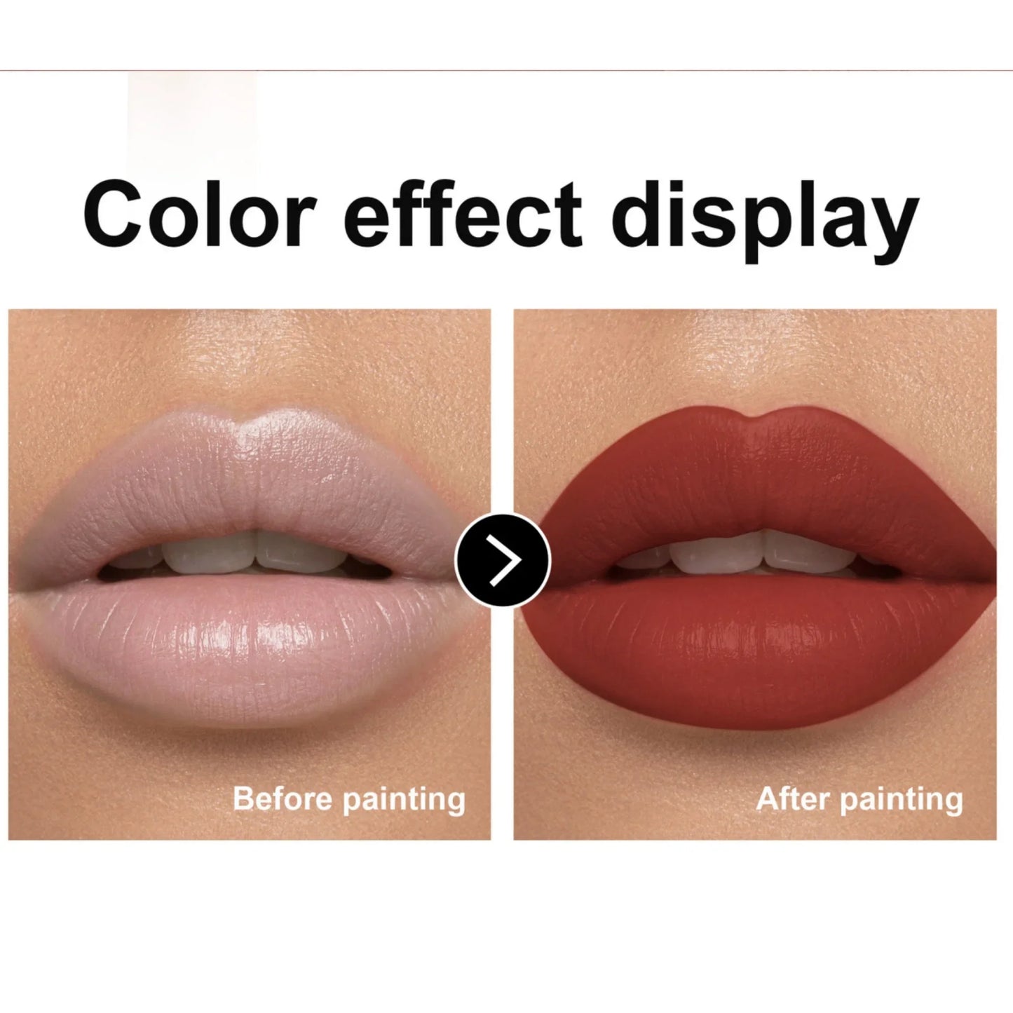 8 Colors Deep Red Matte Lipstick Waterproof Non-Stick Velvet Texture Easy Apply Rose Red Lip Makeup Long-Lasting Cosmetics