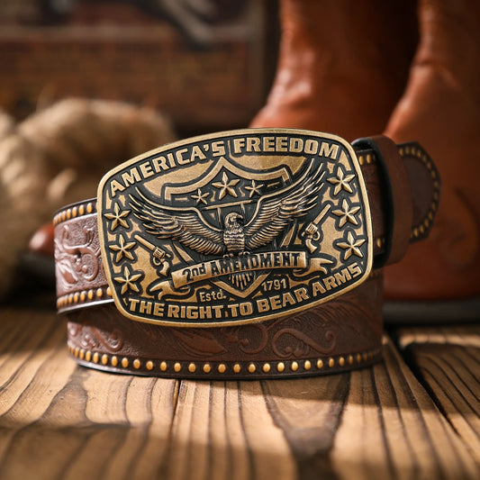 A casual and retro belt, a waist accessory for Western-style clothing, metal buckle, PU belt, suitable for both men and women