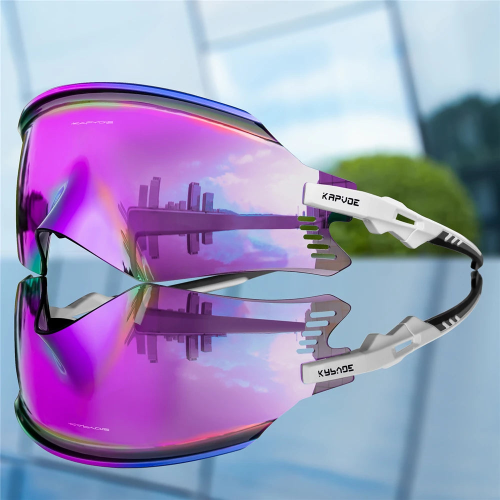 KAPVOE Men Outdoor climbing Driving Bicycle Cycling Glasses Sport Runing Sunglasses Women MTB Bike Goggles Road Riding Eyewear