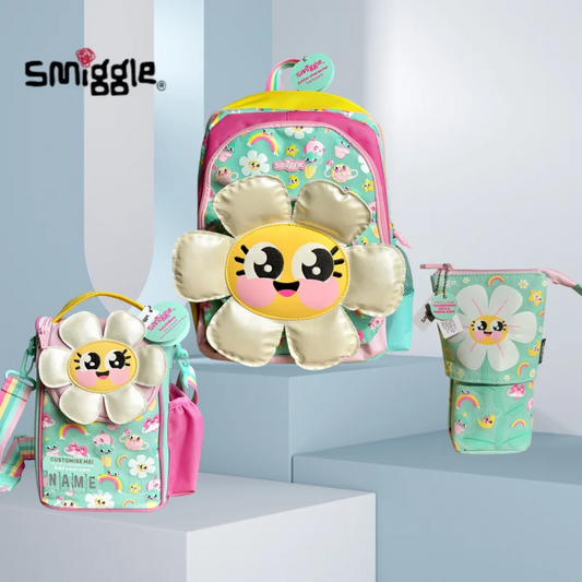 Genuine Australia Smiggle Backpack Sunflower School Bag Cartoon Series Anime Backpack Student Gift Separate Purchases