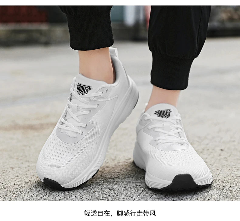 Couples breathable mesh casual sports shoes summer new non-slip outdoor running shoes plus size light men and women's sneakers