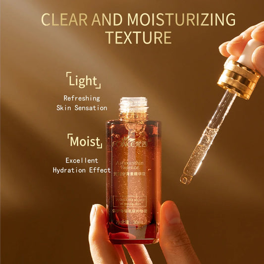 FONCE B5 Astaxanthin Moisturizing and Nourishing Facial Essence 30ml Dropper Design Is Safe and Gentle
