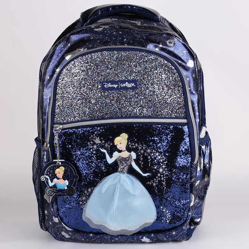 Genuine Australia Smiggle Backpack Deep Blue Cinderella Series School Bag Anime Backpack Student Gift Separate Purchases