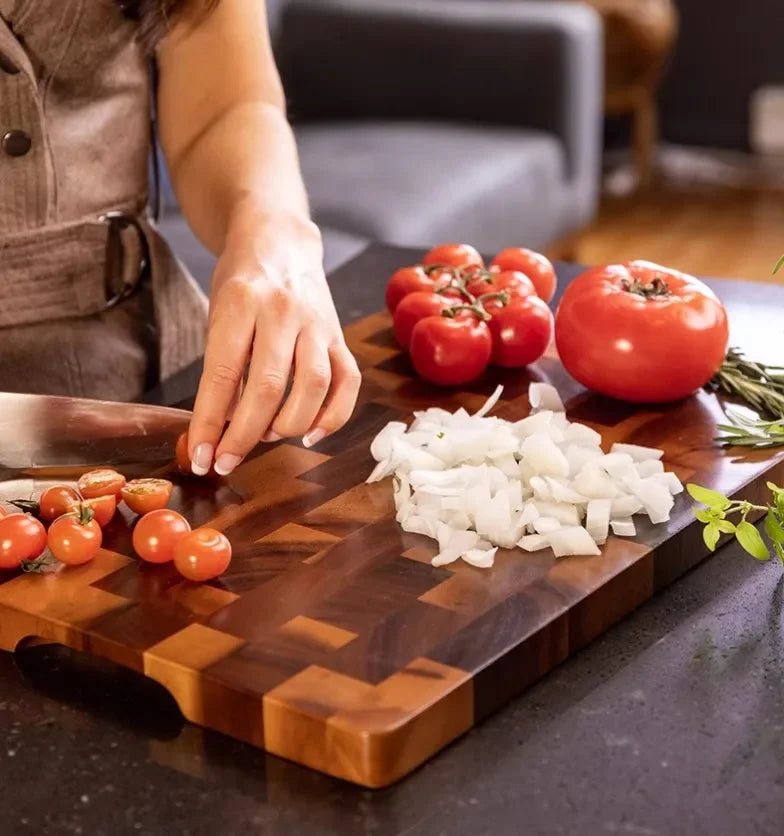 Cutting Board Double-sided Using Premium Acacia Wood Splicing Chopping Board Drain Water And Damp-proof Kitchen Tools