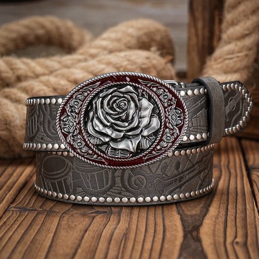 Unisex Classic PU Leather Belt with Metal Buckle – 3.8cm