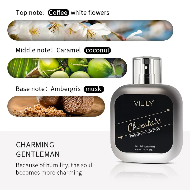 Woody Men's Perfume Fresh Natural Lasting Brand Charm Vitality Confidence Chocolate Coffee Coconut Irresistible Brand Perfume