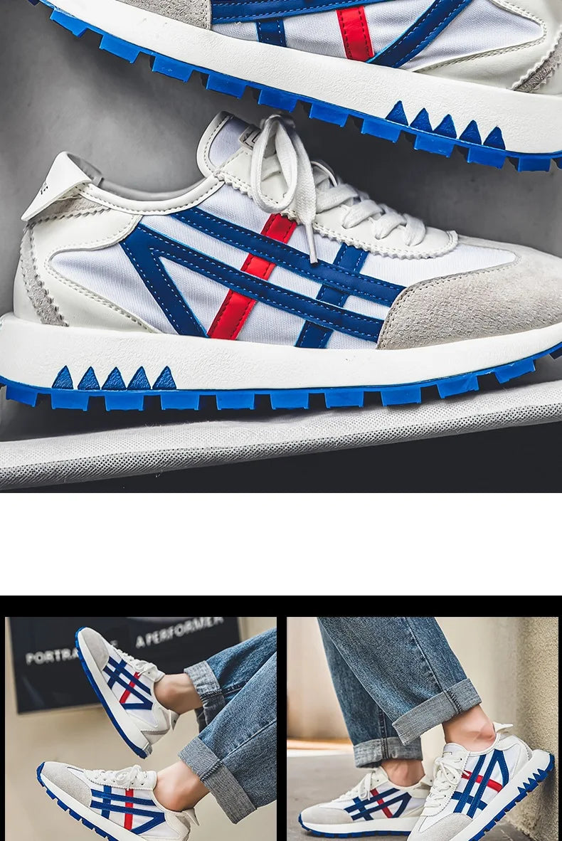 New men's trendy versatile casual sports shoes, men's thick-soled lightweight non-slip breathable trendy shoes кроссовки мужские