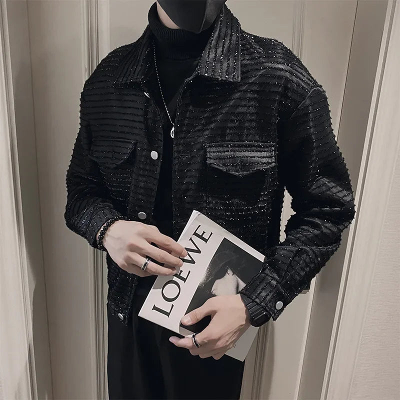 Men's High-End Casual Jacket – Spring Autumn Lightweight Trendy Blazer