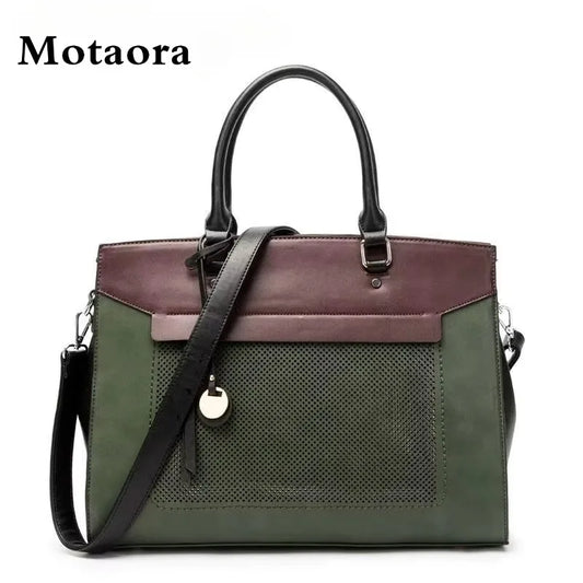 2025 Premium Leather Laptop Bag Women's Business Briefcase 14 inch Compatible with MacBook/HP/Acer/Dell - Top-Handle Work Bag
