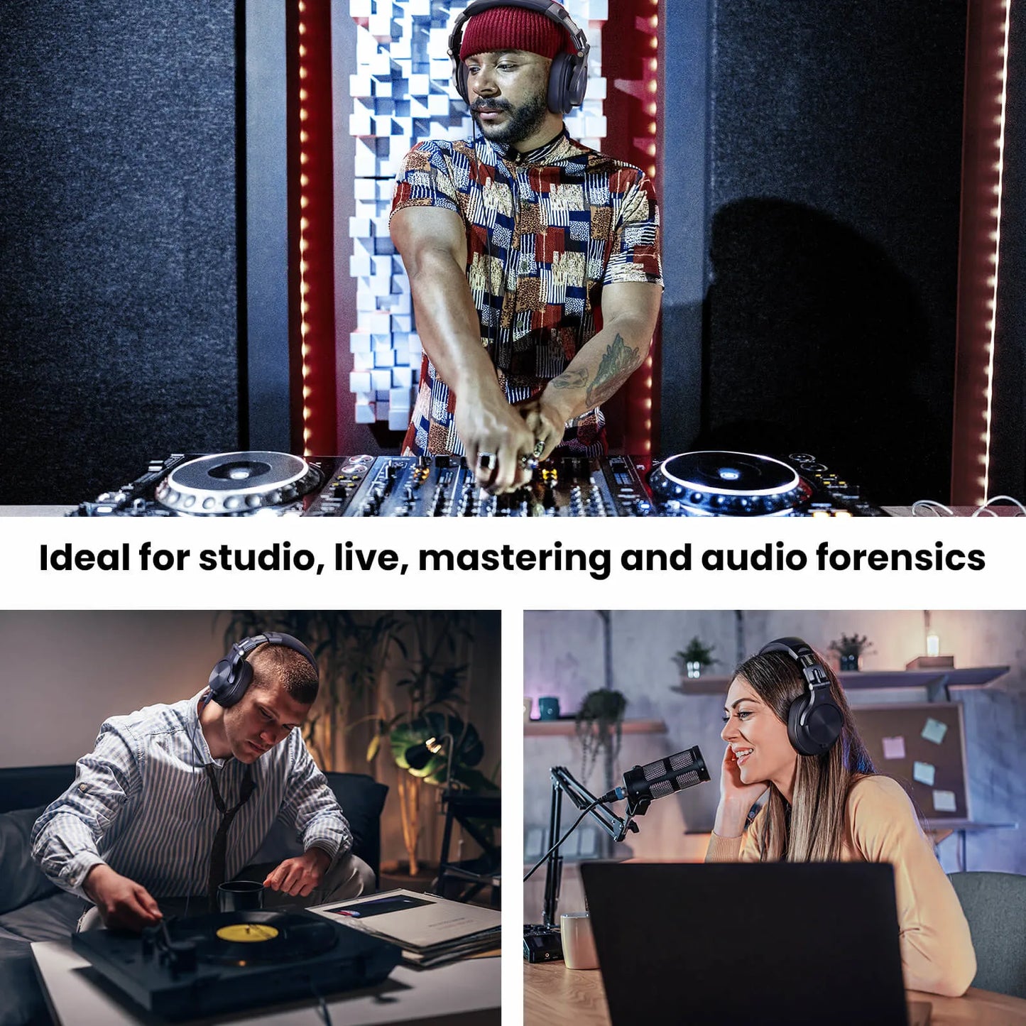 Oneodio A71 Wired Headphones For Computer Phone With Mic Over Ear Stereo Hi-Res Headset Studio Headphone For Recording Monitor
