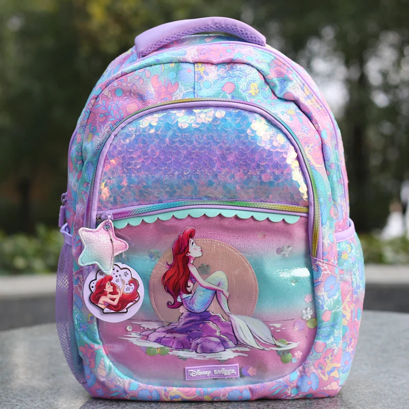 Genuine Disney Australia Smiggle Mermaid School Bag Children Stationery Student Pen Case Lunch Bag Backpack Children's Gift