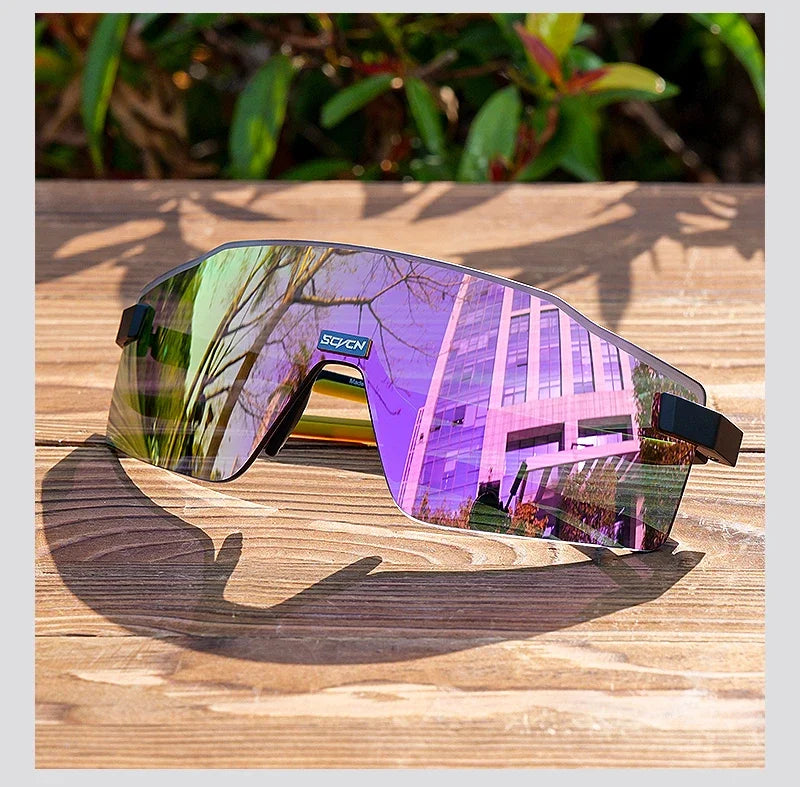 SCVCN New Outdoor Cycling Sunglasses MTB Glasses Bike Cycling UV400 Eyewear Men Women Bicycle Mountain Sports Running Eyewear
