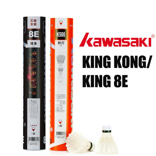 Original Kawasaki King Kong 500 Badminton Goose Durable  Feather Shuttlecock Speed 77  76