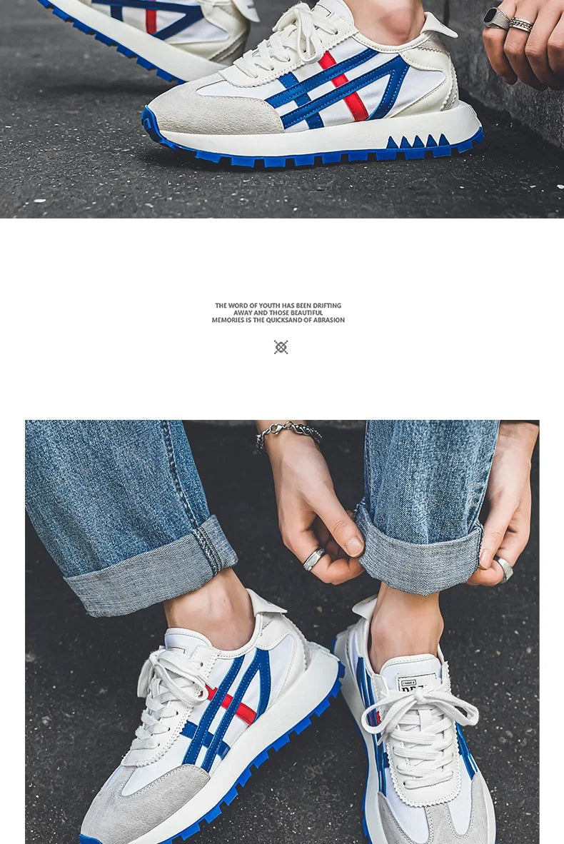 New men's trendy versatile casual sports shoes, men's thick-soled lightweight non-slip breathable trendy shoes кроссовки мужские