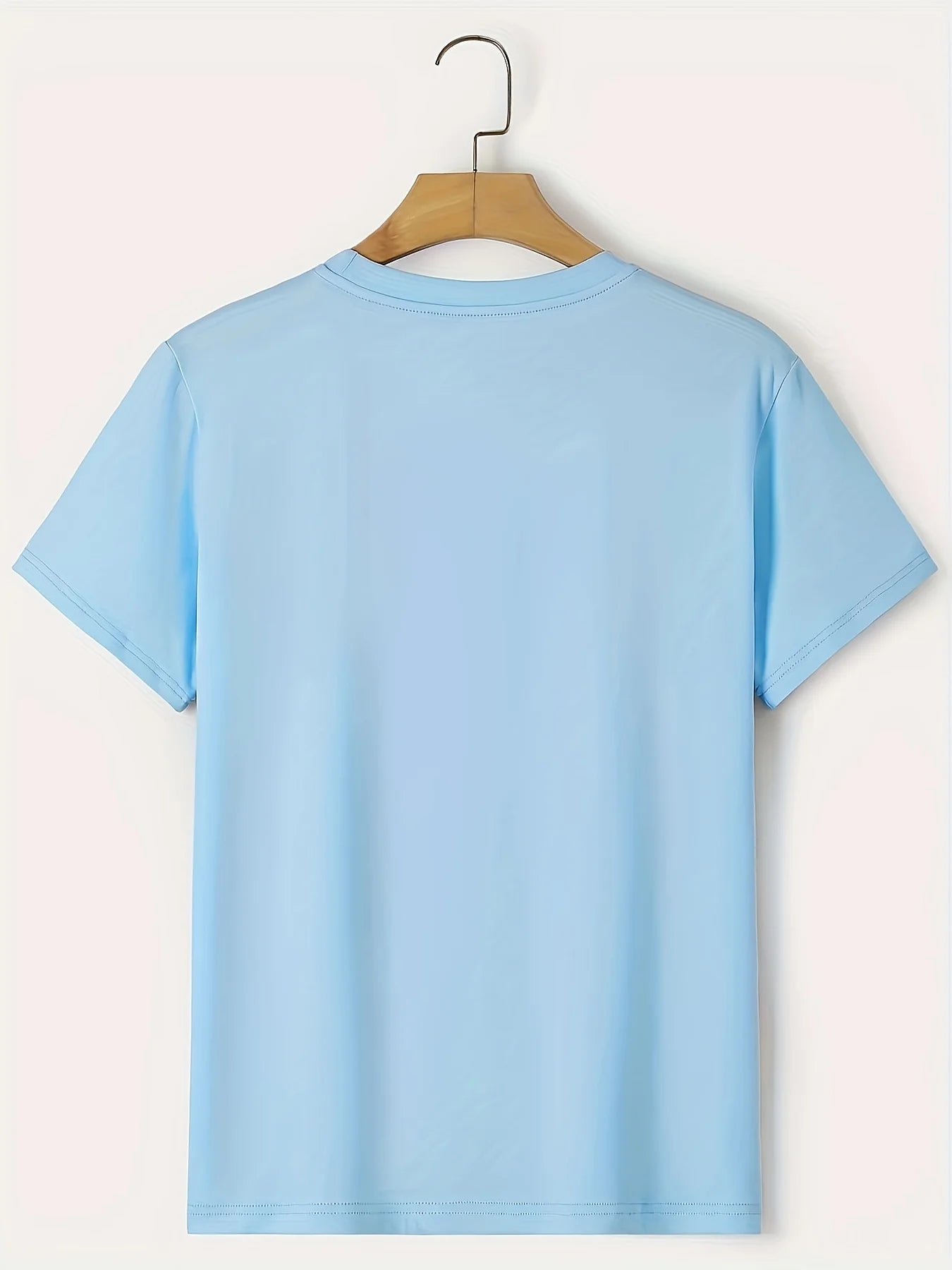 Men’s Summer 100% Cotton Casual T-Shirt,“Stay” Letter Print | Loose Fit | Round Neck | Breathable Comfort