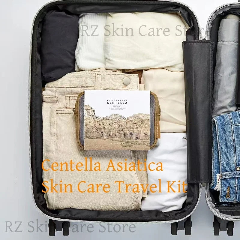 Original Centella Skin1004 Madagascar Centella Skincare Travel Kit Serum Facial Whitening Cream Toner Cleansing Oil Cleanser Set