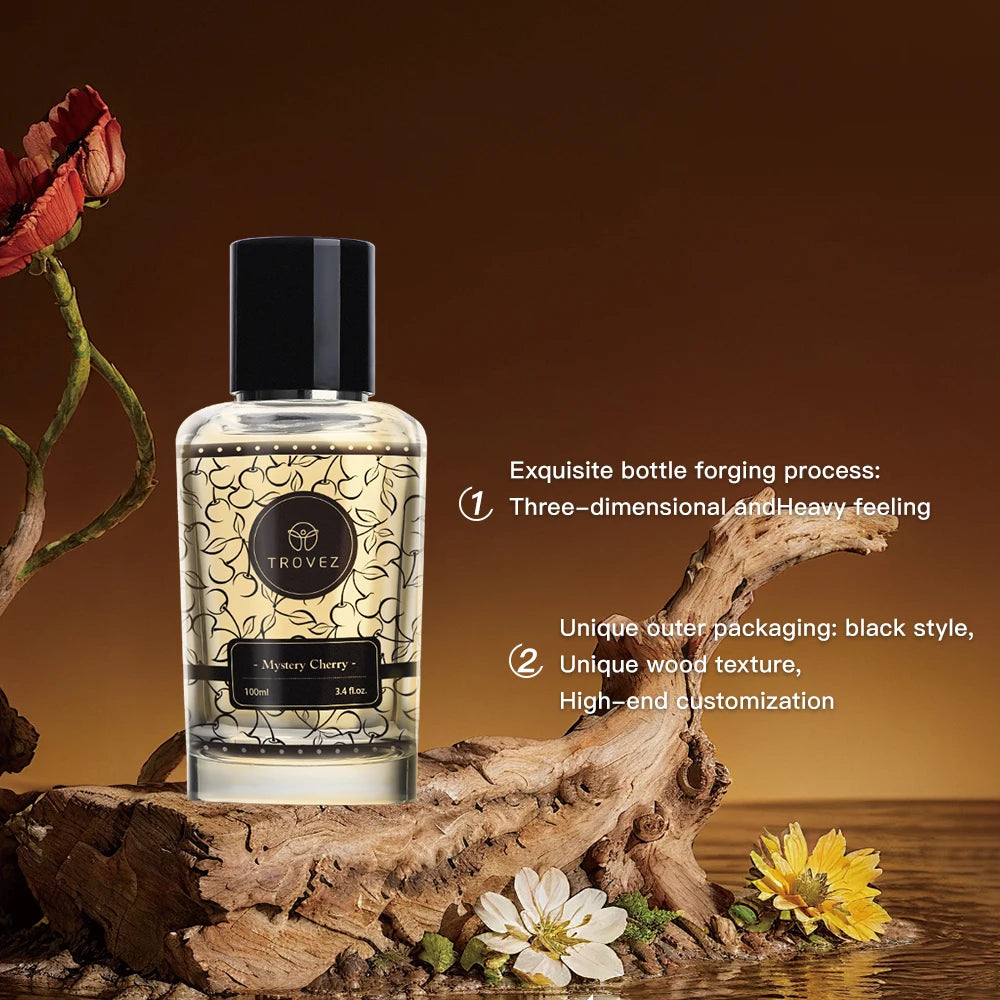 TROVEZ Mystery Cherry 100ml Perfume Long-lasting Fragrance Floral Oriental Tone Unisex Perfume Scent Gifts Body Spray Perfumes