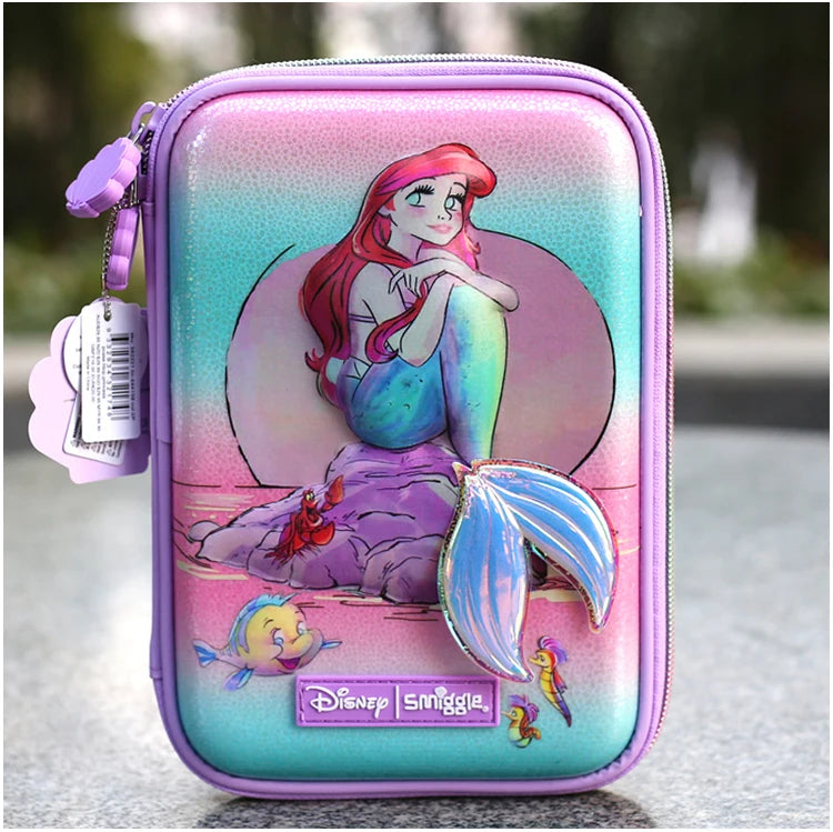 Genuine Disney Australia Smiggle Mermaid School Bag Children Stationery Student Pen Case Lunch Bag Backpack Children's Gift