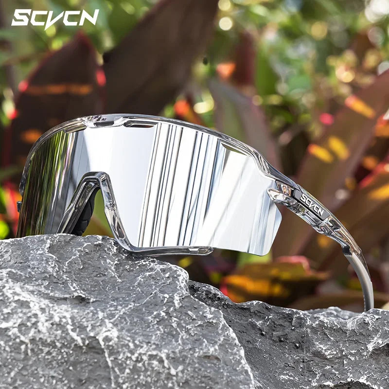 Scvcn Cycling Sunglasses for Men Glasses UV400 Bicycle Goggles Mountain Road Bike Eyewear Multi Colors Running Hiking Driving