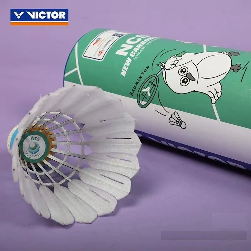 1 Tube 3Pcs Victor new carbon sound NCS artificial badminton with stable flight and endurance for matches