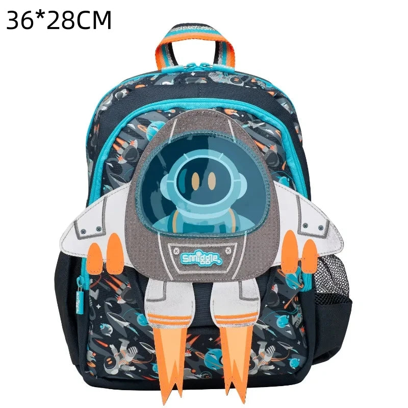 Genuine Australia Smiggle Backpack Rocket School Bag Cartoon Series Anime Backpack Student Gift Separate Purchases