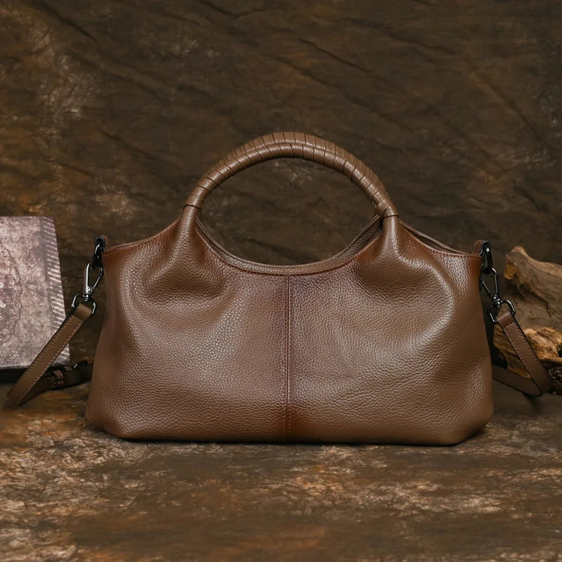 MOTAORA Large Capacity Women's Genuine Leather Handbag Casual Woman Tote Bag Soft Designer Luxury Solid Ladies Handbags 2025 New
