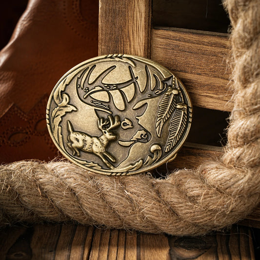 Western style plate buckle belt metal buckle one belt buckle