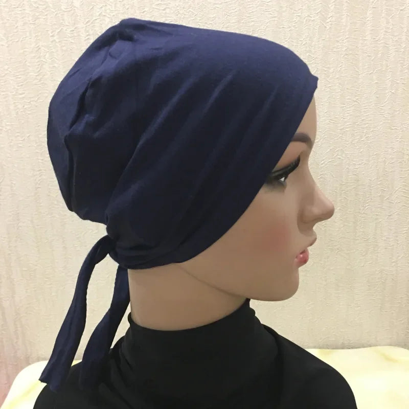 Soft Inner Muslim Women Hijab Cap Islamic Head Wear Hat Underscarf Cotton Hats Bonnet Turkish Scarves Arab Headdress India Caps