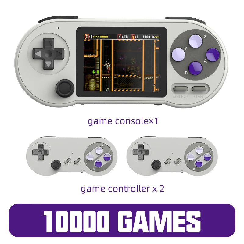 VILCORN SNPRO Retro Handheld Game Console Machine Portable Video Game Player for SNES GBA SEGA 10000 Game Controller with Rocker