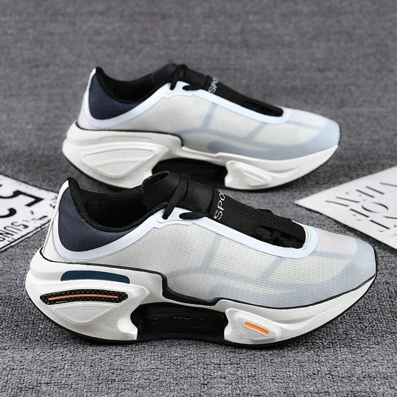 New Men's Running Shoes Breathable Soft Flat Outdoor Sports Cushioning Running Shoes Mesh Comfortable Casual Sneakers for Men