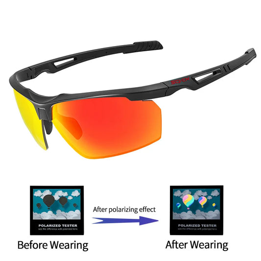 SCVCN Polarized Cycling Glasses Fishing Sunglasses UV400 Protection Bicycle Sports MTB Road Bike Eyewear Men Women Cycle Goggles