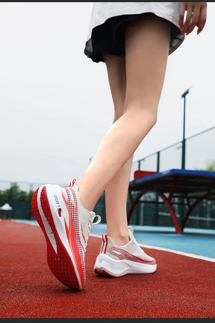 New Red Rabbit 7 Couple Carbon Board Mesh Breathable Sports Shoes Elderly Trendy Shoes Men's Casual Running Shoes Summer EVA Upp
