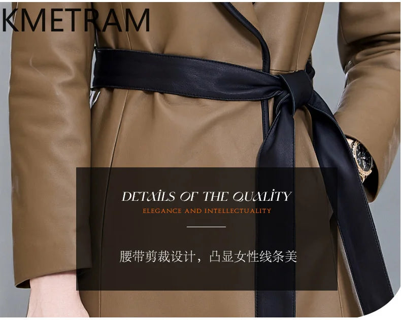 100% Sheepskin Puffer Jacket Women High Quality Long Down Coats Winter Raccoon Fur Collar Coat Womans Clothing Leren Donsjas
