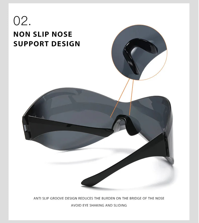 Fashion Hot Sunglasses Bike Cycling Glasses Sports for Men Road Bicycle UV400 Goggles Travel Glasses Outdoor Trendy Cool Glasses