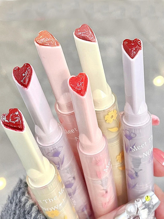 Gege bear flower words honey lipstick moisturizing mirror gloss jelly love lipstick lipstick pen