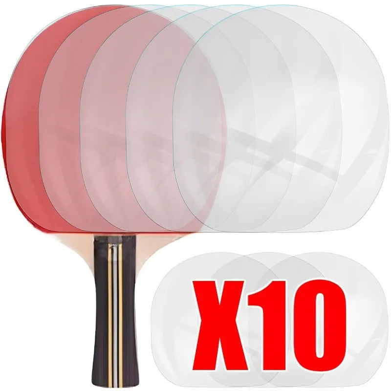 2/10Pcs Ping Pong Racket Protective Film Sticky Transparent Maintenance Cover Table Tennis Racket Rubber Protection Film Tool