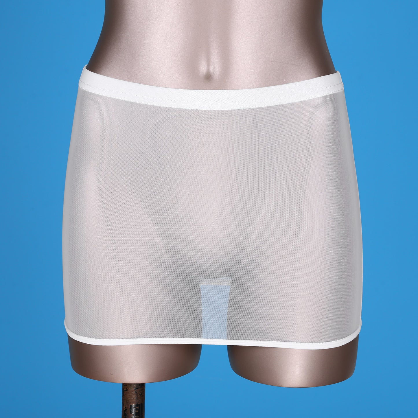 Women Sexy Night Club Pencil Skirts Solid Low Rise Stretchy Transparent Temptation Mini Micro Skirt Tight Package Hip Underskirt