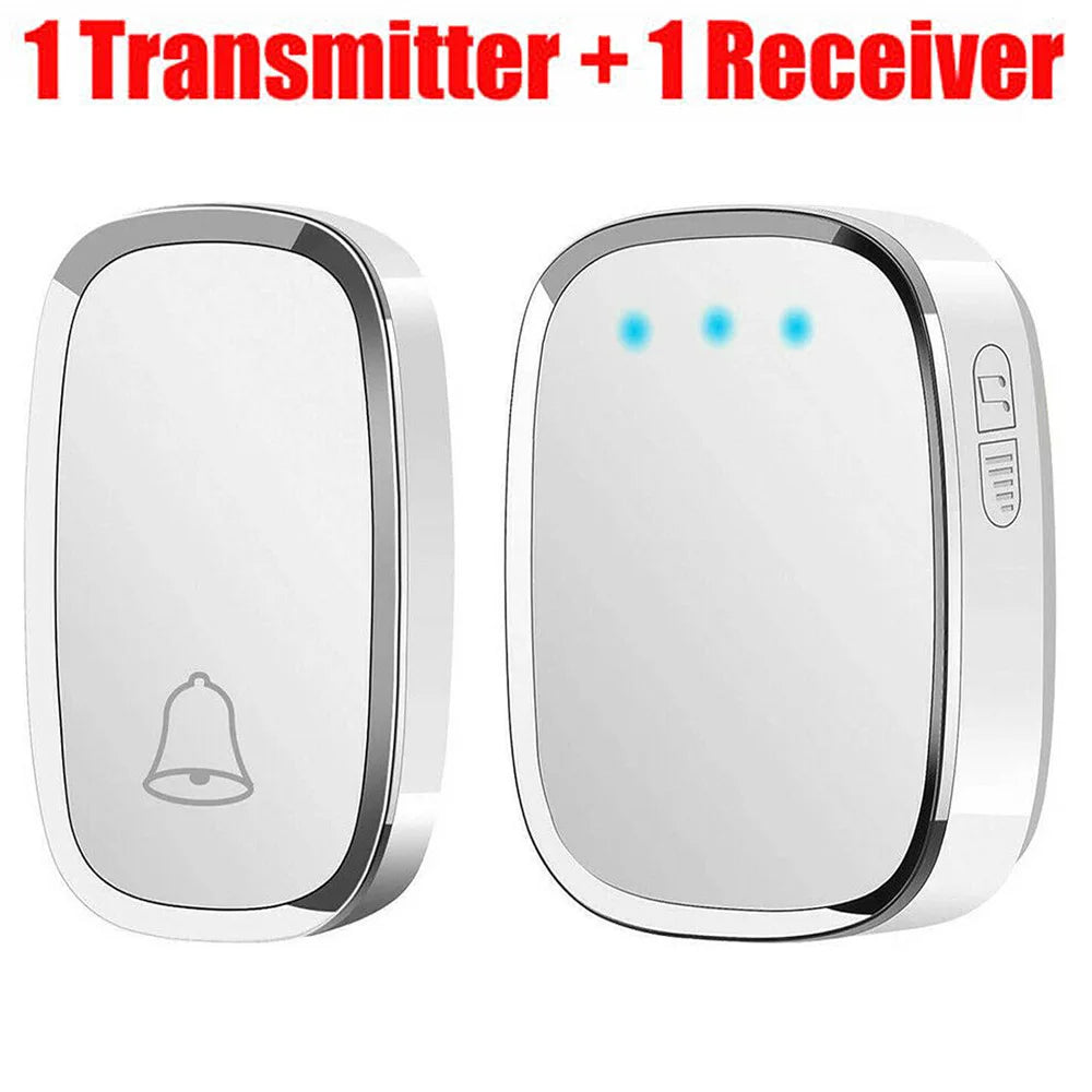 Wireless Doorbell Waterproof Wall Plug-in Cordless Door Bell with 300M/1000Ft Long Range, 4 Levels Volume 36 Melodies Ringstones