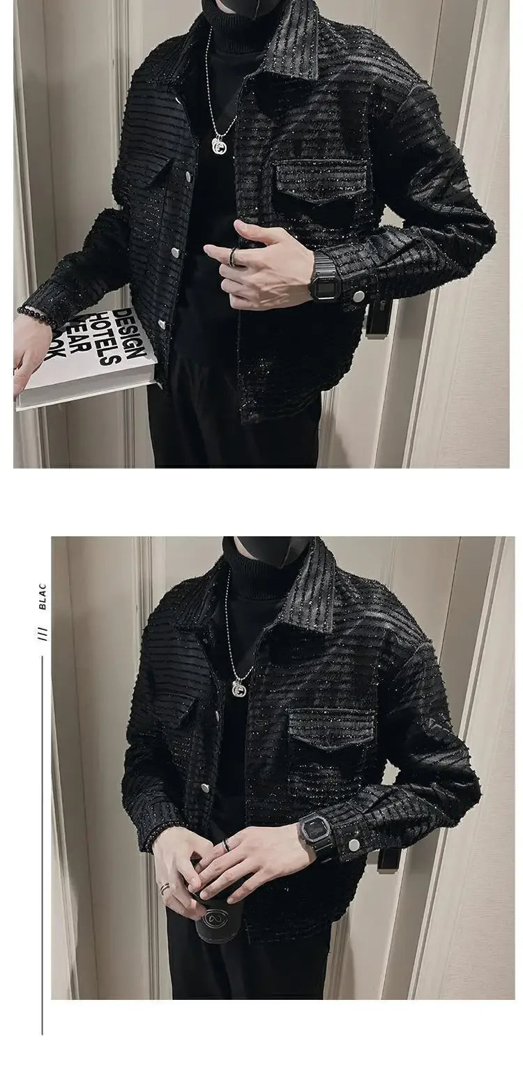 Men's High-End Casual Jacket – Spring Autumn Lightweight Trendy Blazer