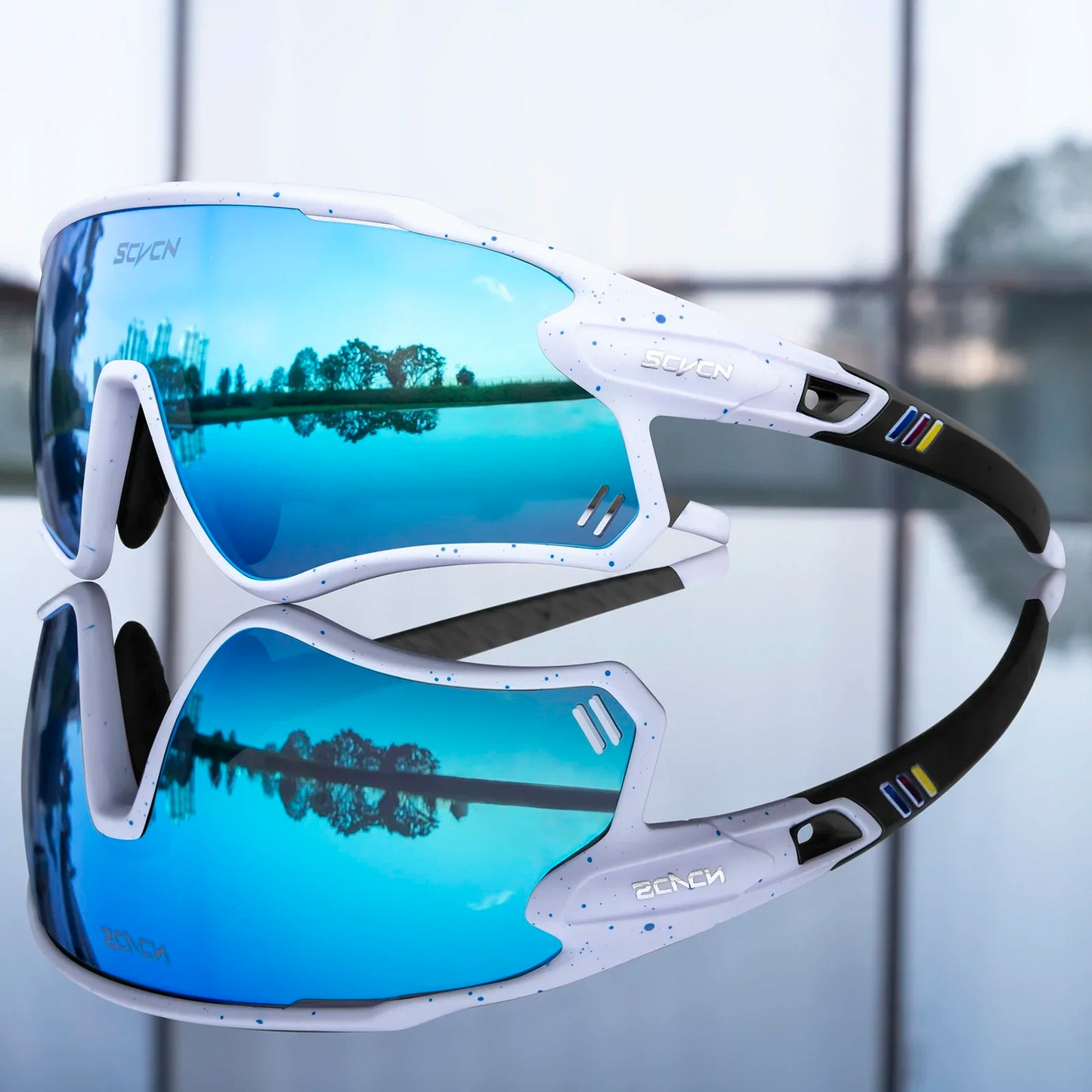 SCVCN Photochromic Sunglasses Bicycle Cycling Glasses MTB Driving Running UV400 Polarized Fishing Goggles Man Woman Bike Eyewear