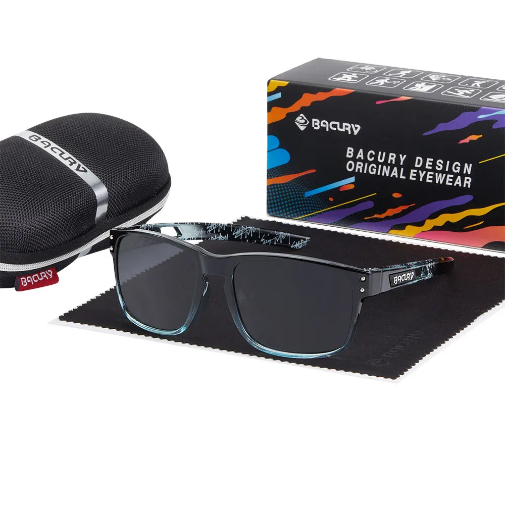 BACURY Fashion Sports Sunglasses for Men High Quality TR-90 Ultra Light Comfortable Frame for Women Outdoor Activity Sunglasses