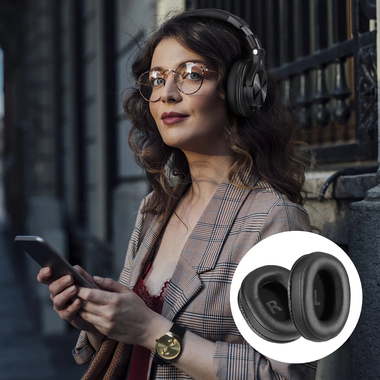 1 Pair Replacement Headphone Earpads Cushions Cover For Oneodio A70 A71 A71D Headphones Over-Ear Soft Memory Foam Ear Pads