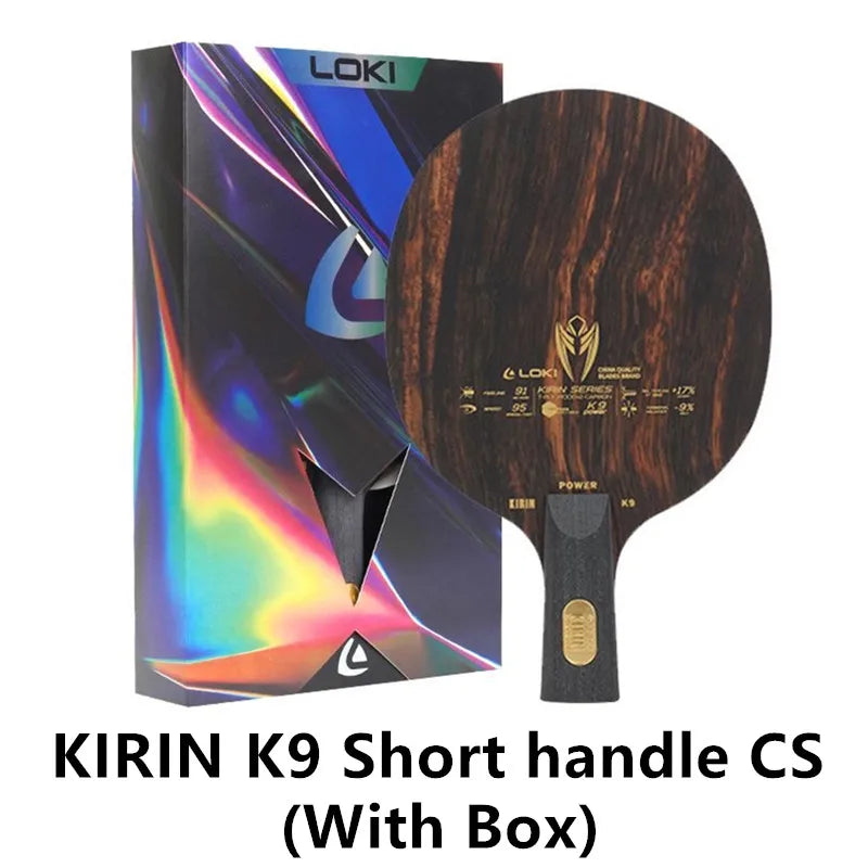 LOKI KIRIN K9 K10 K11 Professional Carbon Fiber OFF+ K7 Pure Wood Table Tennis Blade Original LOKI Ping Pong Blade Bat