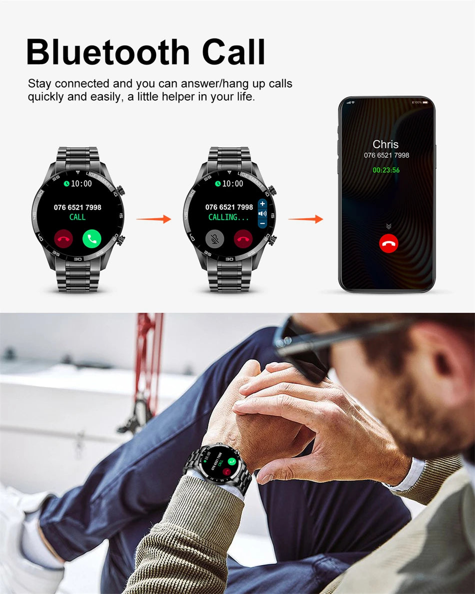LIGE New BW0189 PRO Smart Watch Men Bluetooth Call Watch IP67 Waterproof Sports Fitness Watch For Android IOS Men Smart Watch