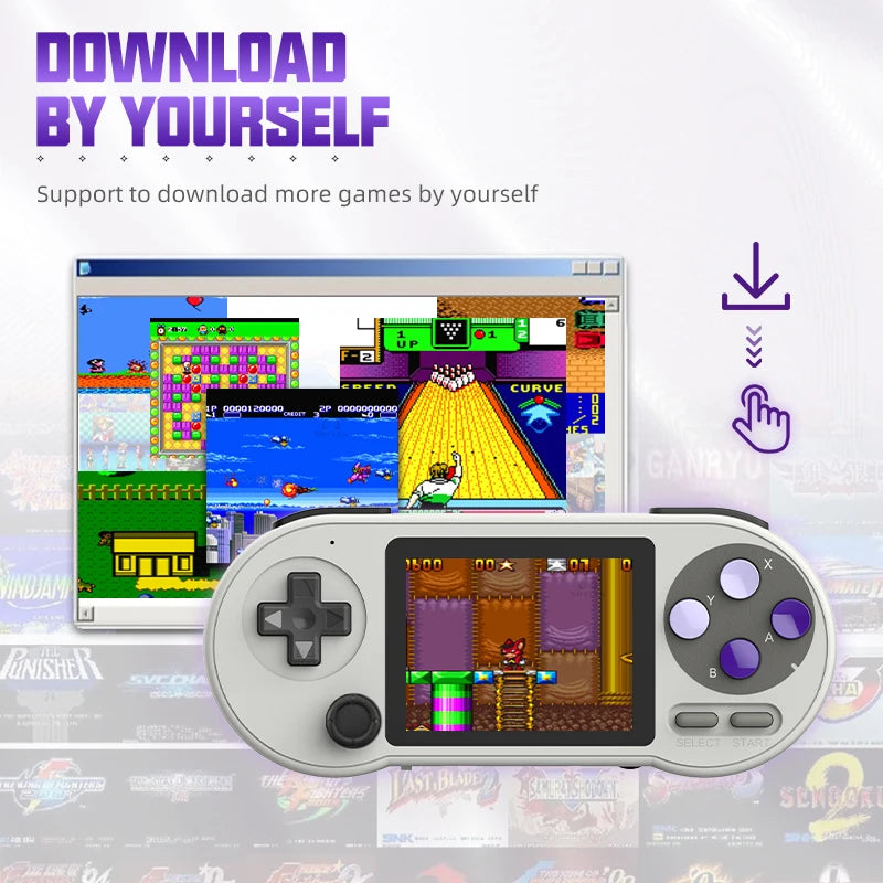 VILCORN SNPRO Retro Handheld Game Console Machine Portable Video Game Player for SNES GBA SEGA 10000 Game Controller with Rocker