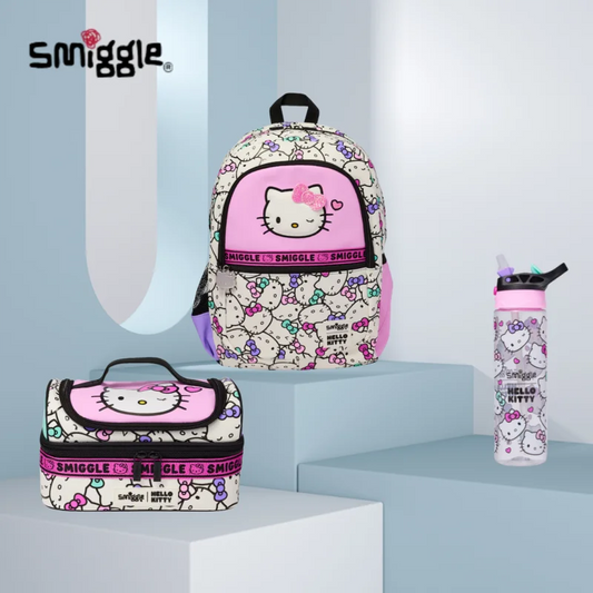 Genuine Australia Smiggle Backpack Hello Kitty School Bag Lunch Bag Water Bottle Student Gift Need To Purchase Individually
